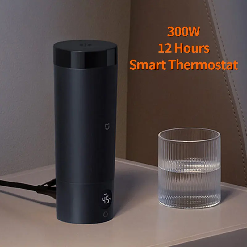 Xiaomi 2in1 Portable Electric Water Kettle Insulated Cup 2 LED Screen 350ml 12H Double-layer Smart Temperature Control Fast Boil