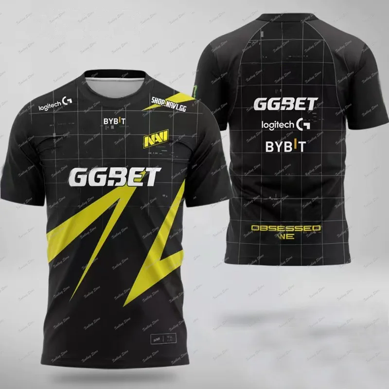 2024 Summer Hot Selling NAVI Team Uniform Customizable ID Esports Uniform s1mple Short sleeved CSGOT T-shirt Breathable Clothes