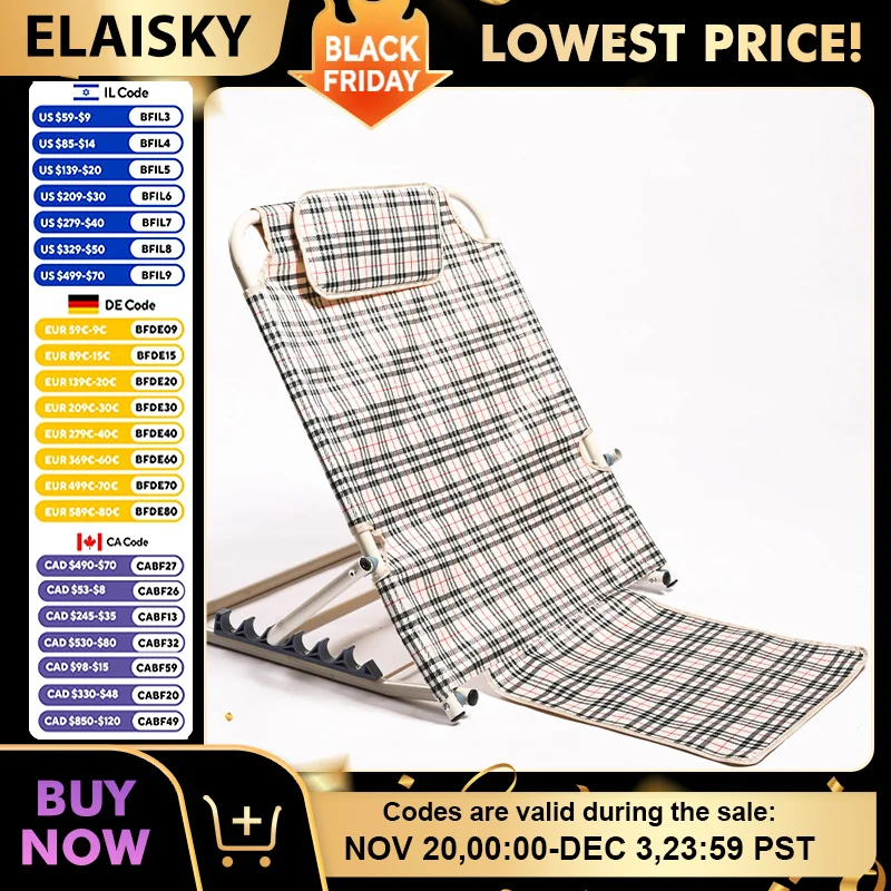 

Portable Backrest Bed Adjustable Lifting Bed Backrest Cushion for Lying in Bed College Dormitory Backrest Chair Bed Support