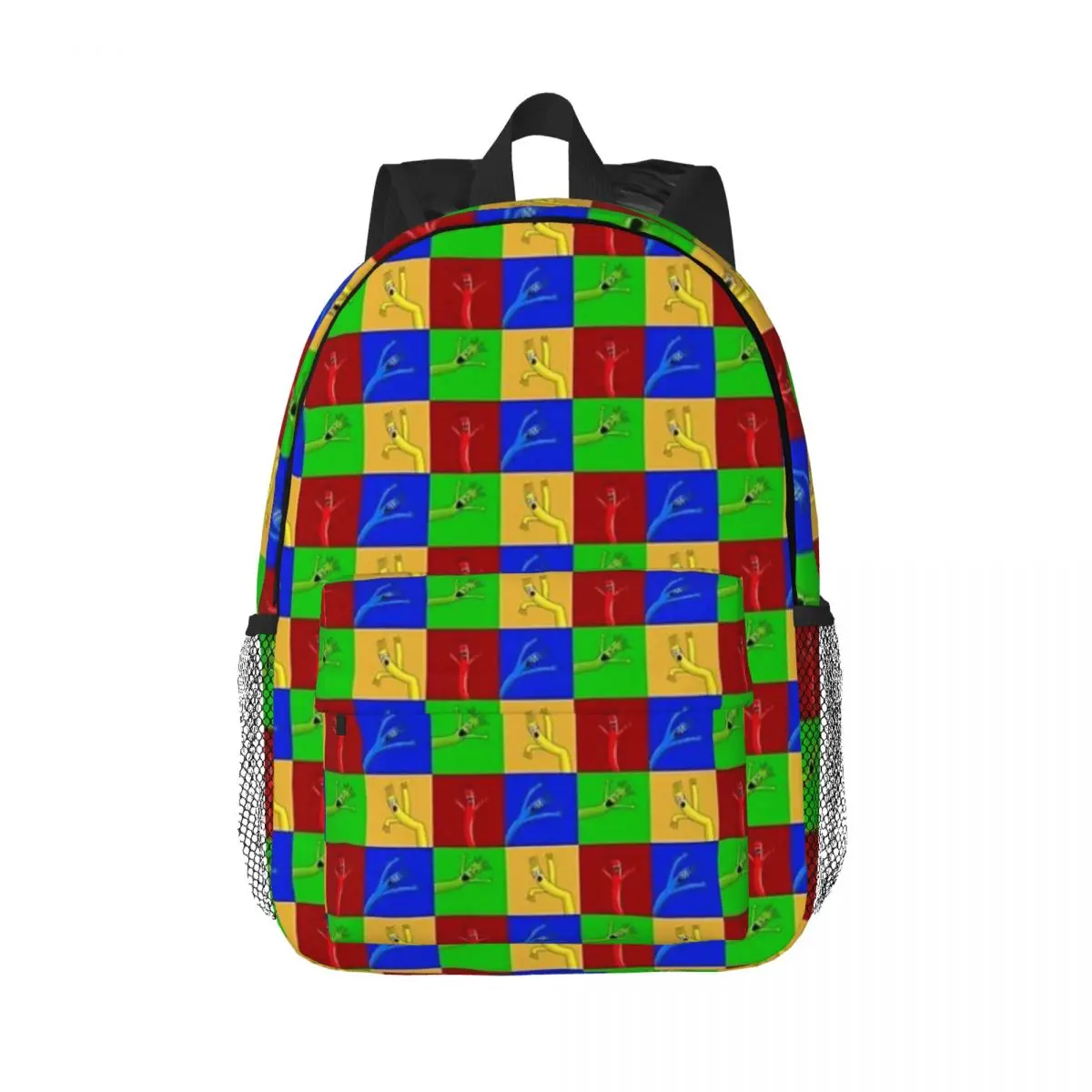 Mochilas infláveis para meninos e meninas, Fliling Braço ondulante, Bookbag para crianças, Mochilas escolares, Bolsa de ombro dos desenhos animados, Retrato