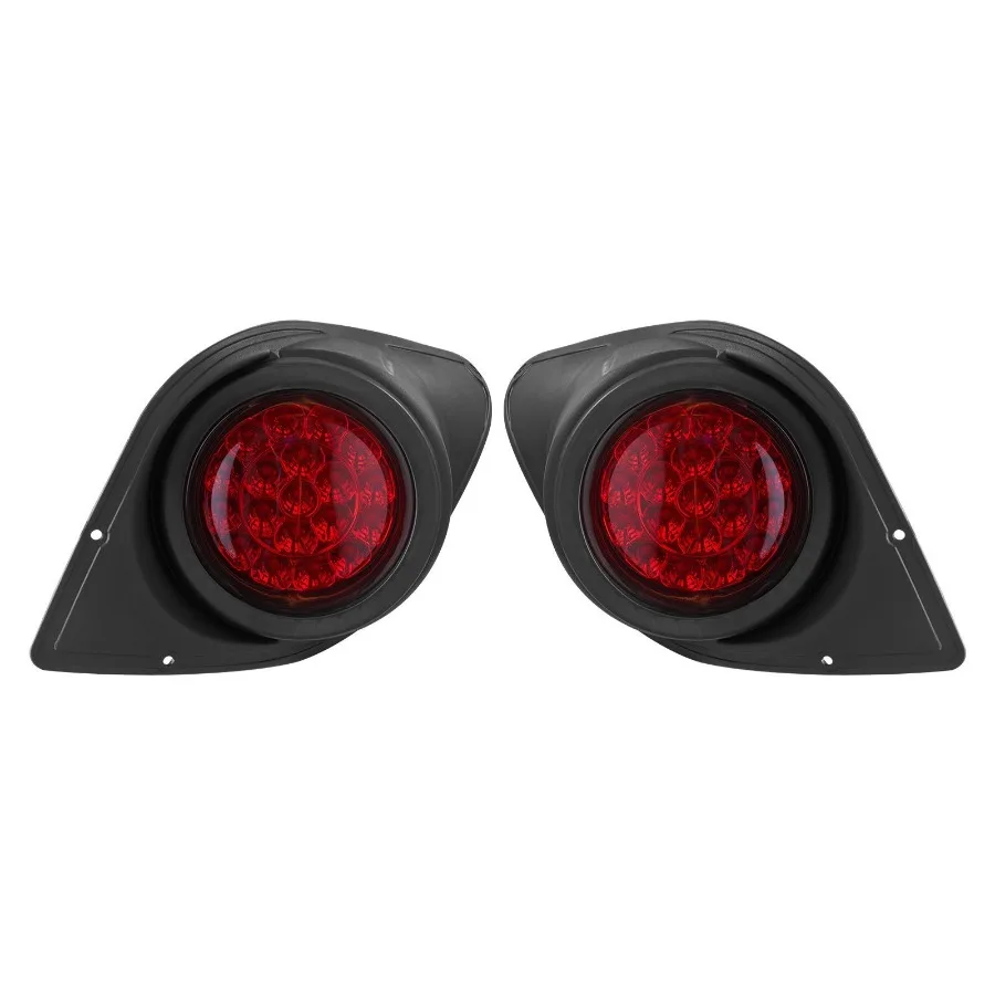 

Golf Cart Light Kit 12 Volt Street Legal LED Headlight Taillight with Wiring Harness Turn Signals Hazard Light Switch Horn Brak