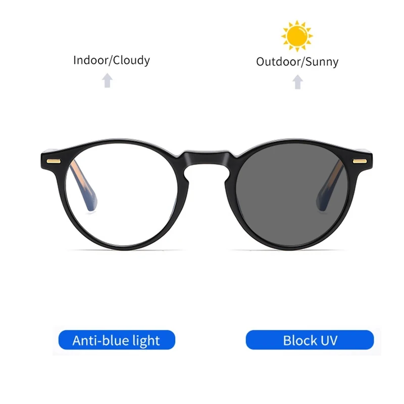 New Fashion Reading Glasses For Women and Man Photochromic Anti Blue Light Computer Eyeglasses Presbyopic With Diopters 0 ~ +6.0 image 4