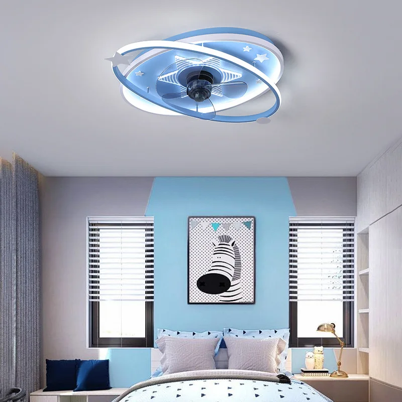 Dream Children's Room Fan Lamp Bedroom Boy Girl  Ceiling  Simple Invisible Restaurant   