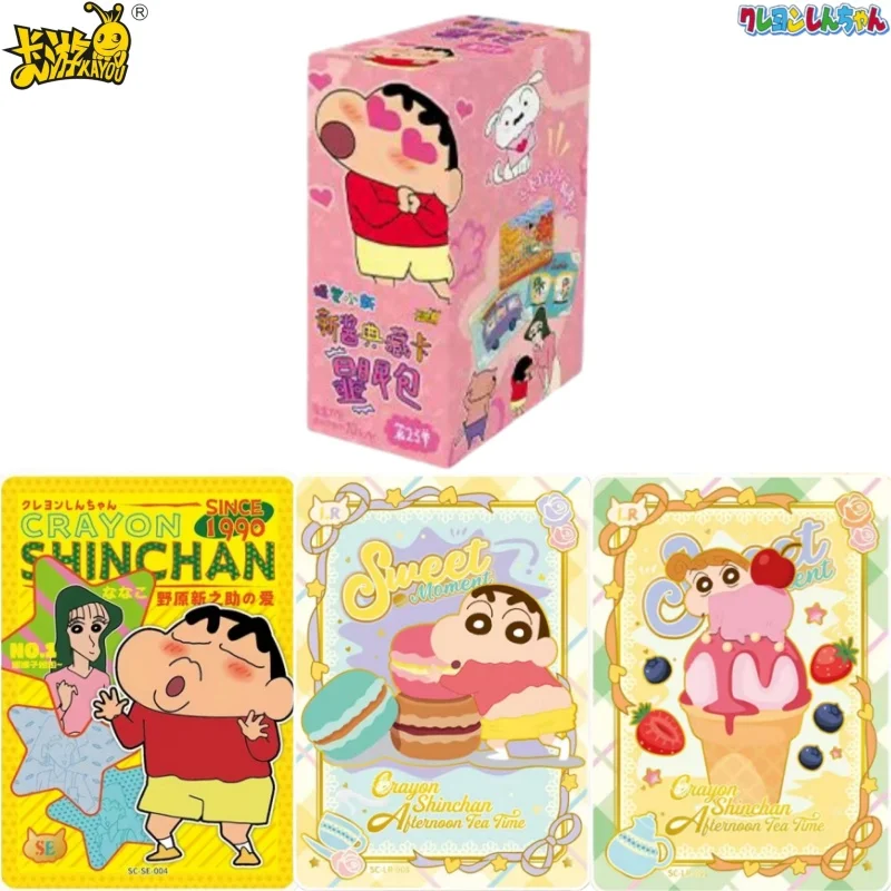 

KAYOU Genuine Crayon Shin-chan Card eye-catching 2ND Animation Comic Cartoon Periphery Collect Card Children Toy Holiday Gift