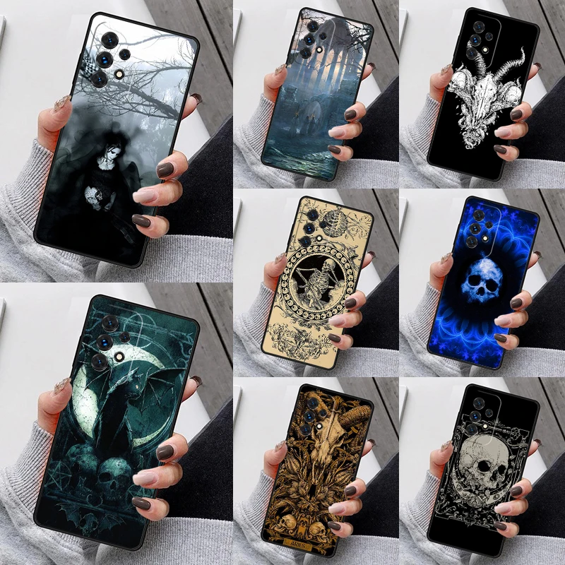 Gothic Fantasy Art Phone Case For Samsung Galaxy S23 S21 S20 FE S24 S22 Ultra Note20 S10 S9 S8 Plus A40 A52 A12 A13 A53