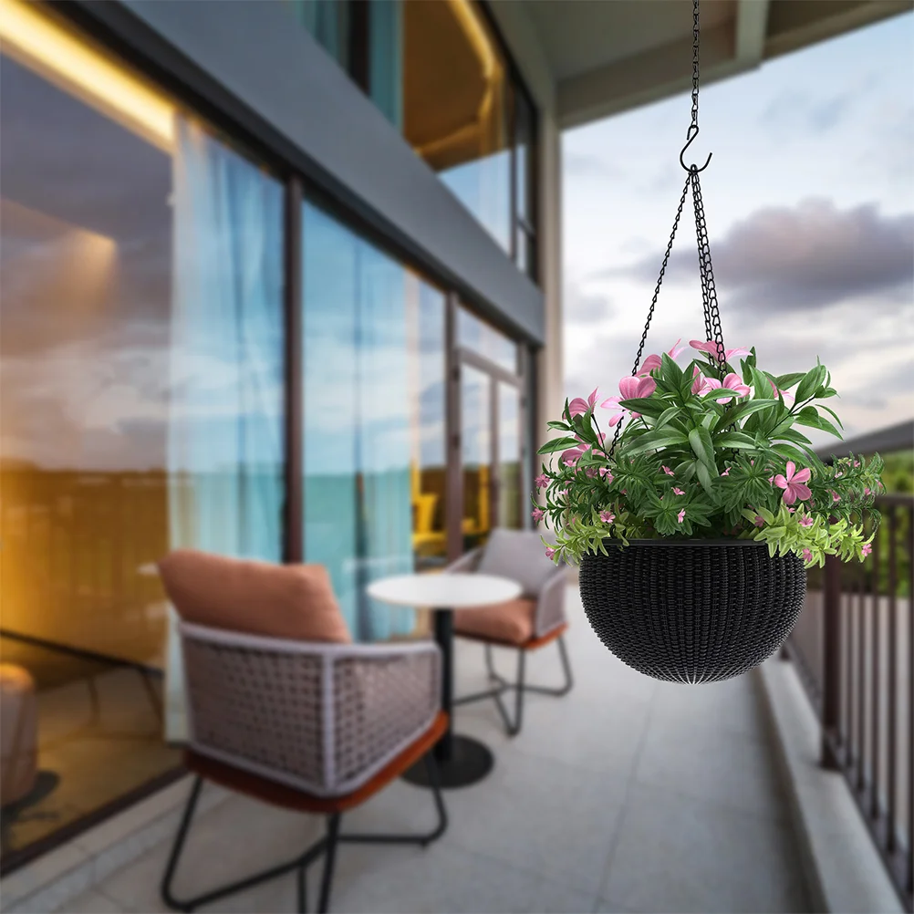 10 pezzi balcone cesto appeso decorazione della casa catena di fiori fioriera in ferro catene gabbia per uccelli