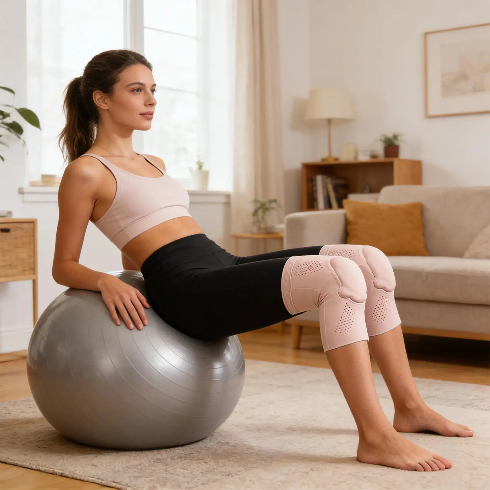 

2 шт. наколенники для танцев, спортивные наколенники-фиксаторы для ног, защита коленей для танцев, йоги, волейбола, борьбы, чирлидинга