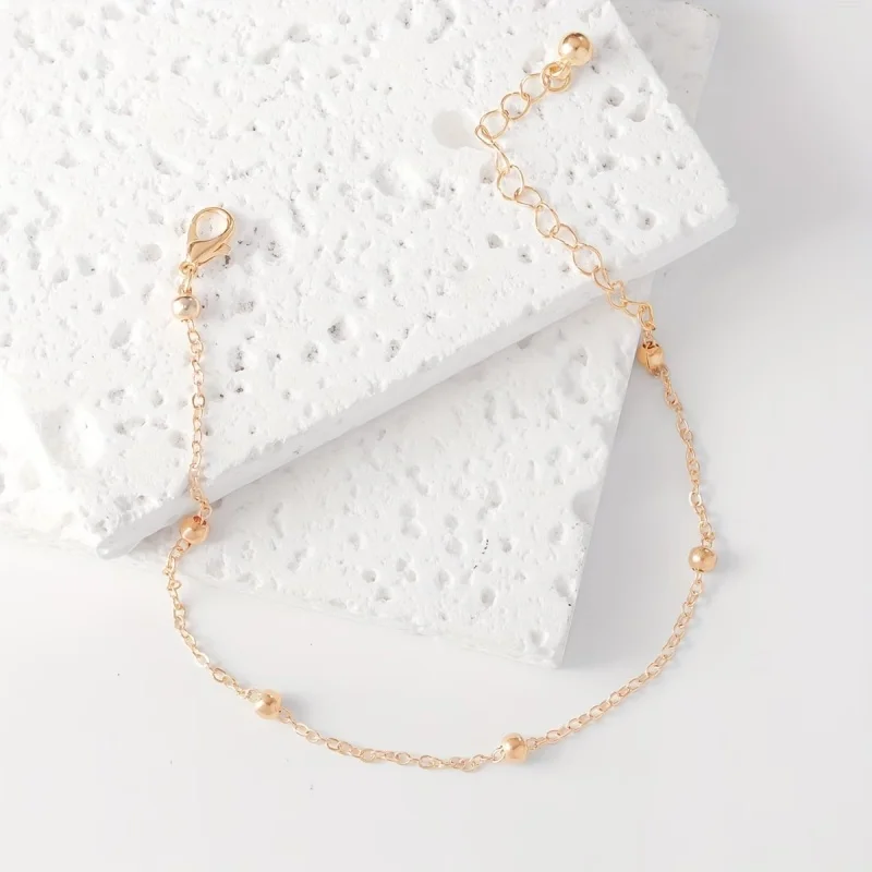 1Pcs anklet high-quality waterproof stainless steel hypoallergenic anklet, anti-fading, light luxury,