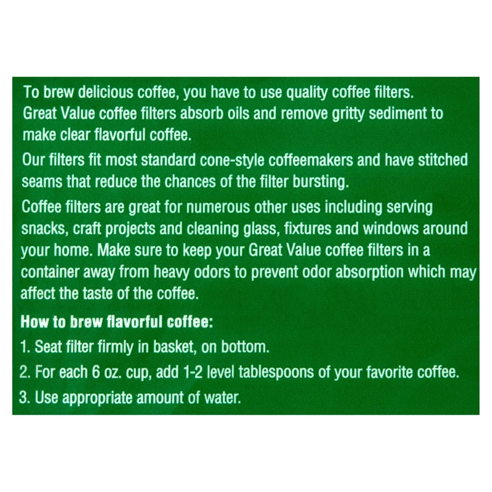 100 قطعة من فلاتر القهوة المخروطية المتوافقة مع صانعات الأكواب 1-4 أكواب، زيوت امتصاص خالية من الوبر، قهوة لذيذة نظيفة، متعددة الاستخدامات لتقديم الطعام #5