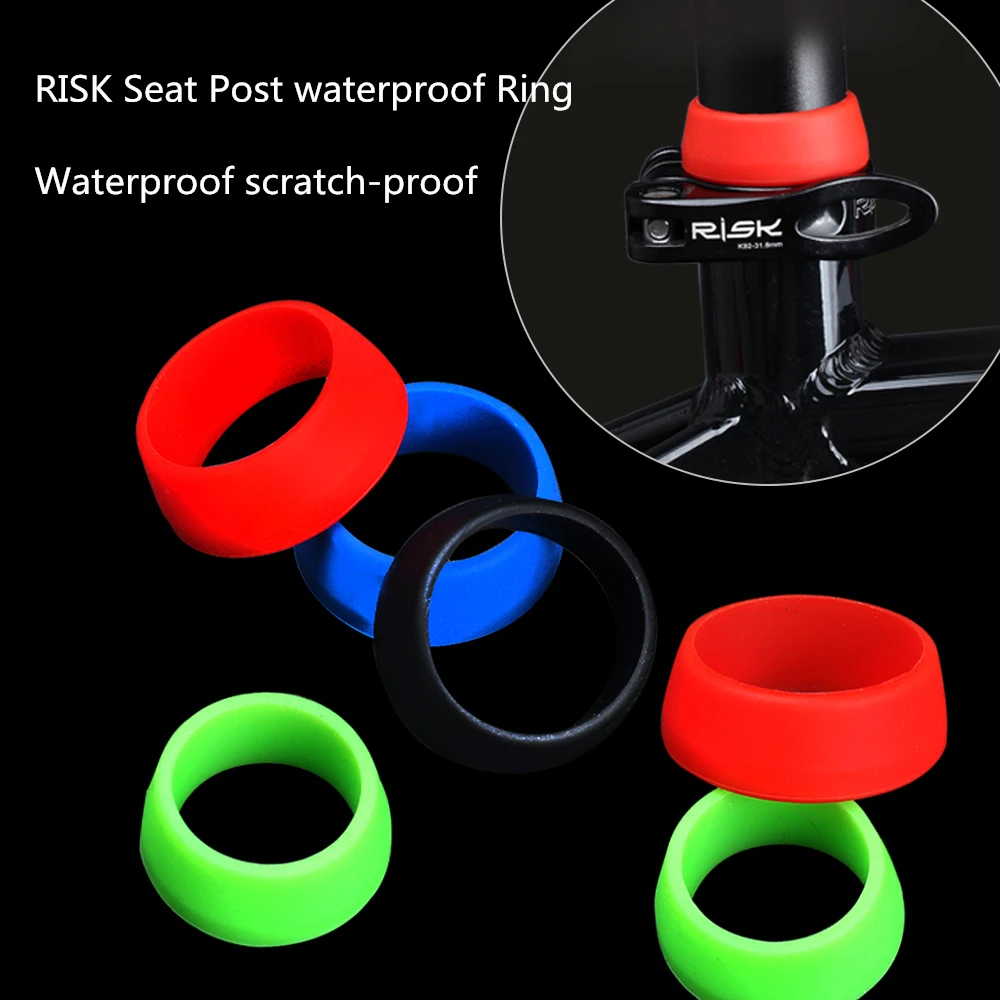 RISIKO Fahrrad Sattelstütze Gummi Ring Staub Abdeckung Radfahren Silikon Wasserdichte Mountainbike Sitz Post Schutzhülle – Detail 9