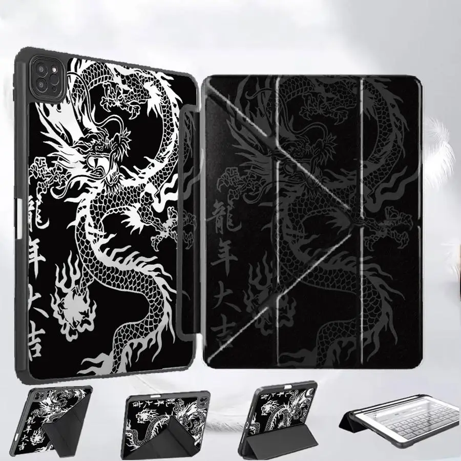 Dragon Pattern Tablet Case For iPad Mini 6 7 Pro 11th 10th 9th 8th 7th 12.9inch Pro 2025 Air 4 5 M3 M2 M4 11inch Holder Cover