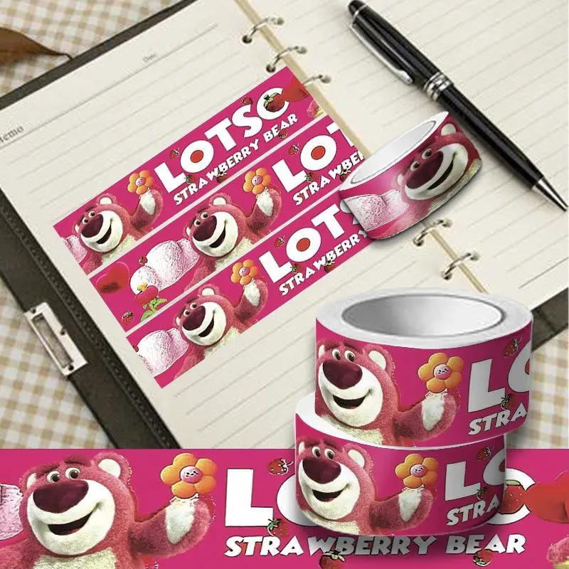 Lotes de dibujos animados de Disney-O'-Huggin' oso pegatinas de cinta de Graffiti impermeables Diy bicicleta papel caja de equipaje calcomanía cinta decorativa