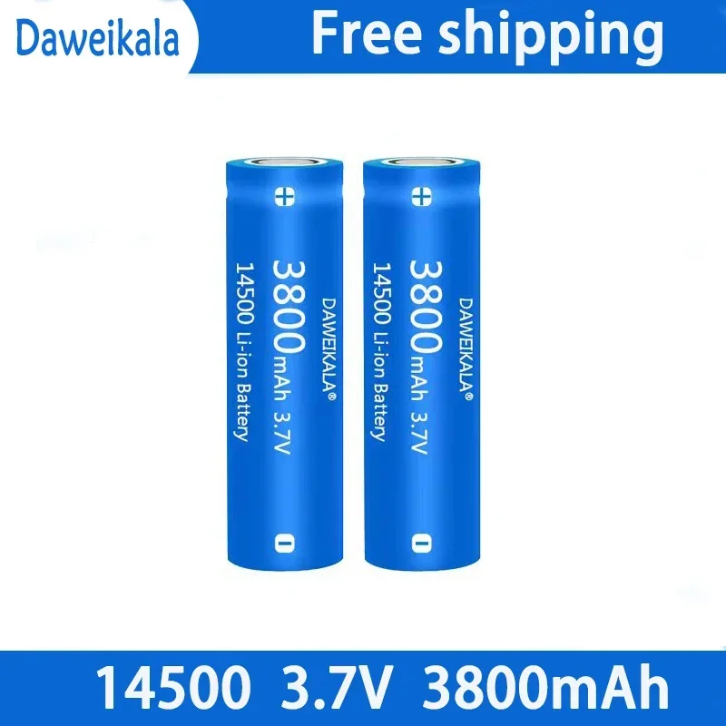 Batterie lithium-ion aste de grande capacité, utilisée pour la brosse à dents électrique, le rasoir, le barbier, 14500 mAh, 3.7V, 3500