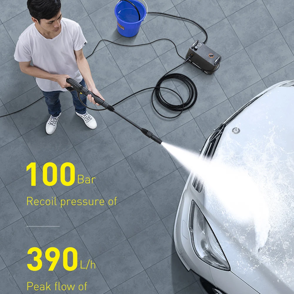 Car Washing Machine 1300W High Pressure Washer For Garden Auto Cleaner Adjust Pressure Water Pump Car Wash Accessories