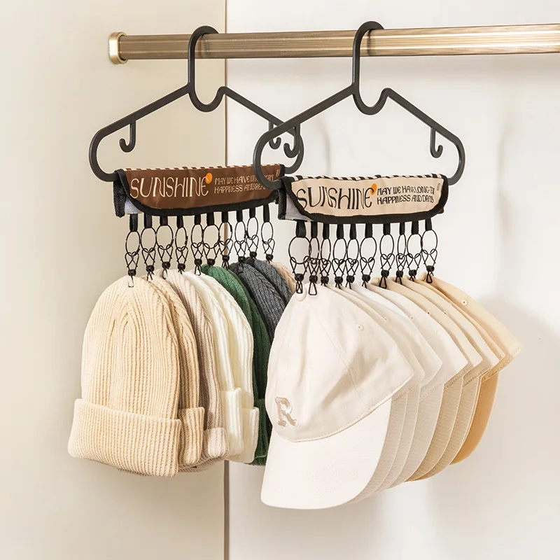 

1PC Hat Storage Hanging Clip Cap Hook Household Multi-clip Baby Baseball Cap Dormitory Wardrobe Sock Rack (Hangers Not Included)