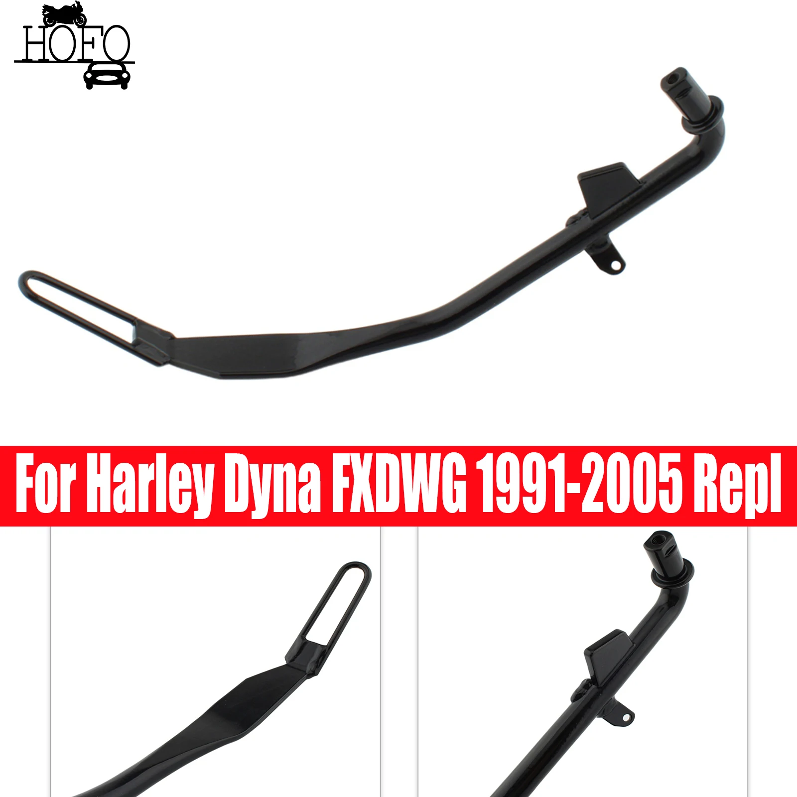 

Side Kick Stand Stock Length ​For Harley Dyna FXDWG 1991-2005 Repl Iron