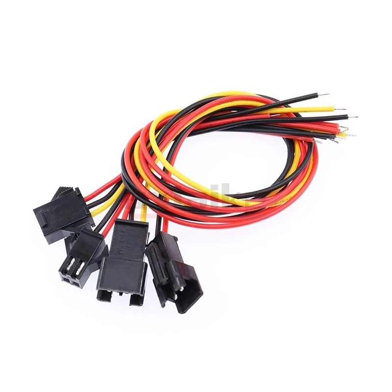 5 Pairs 2P 3P 4P 5P 6Pin 2.54mm Plug Socket Male To Female Wire Connector LED Strips Lamp Driver Connectors Cable Quick Adapter