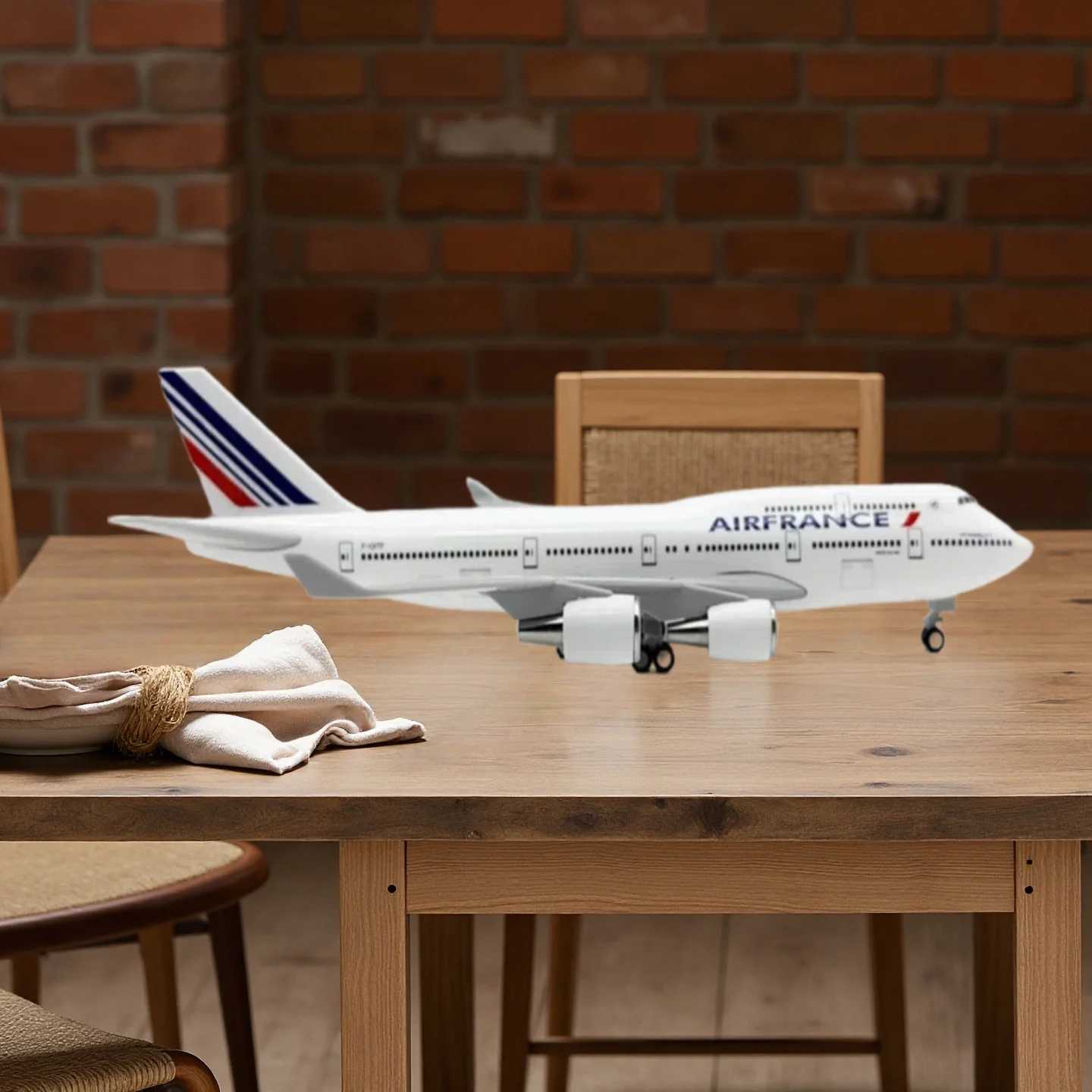 

1/250 Scale 30cm Resin Air France Airline 747 B747 Airplane Model Plane Aircraft With Landing Geal Building Kit Airplanes Decora
