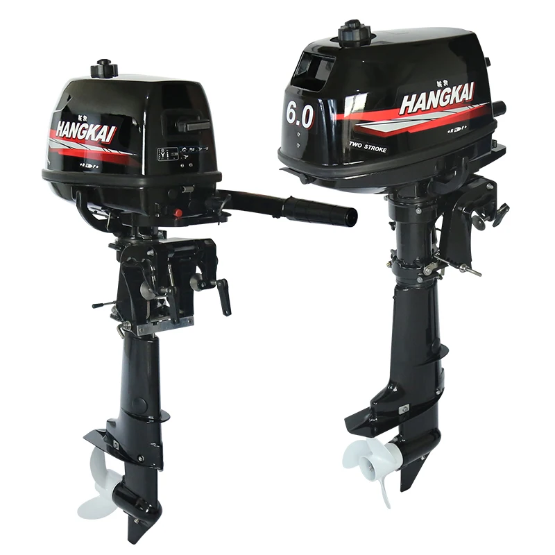 Boat Motor Hangkai 2 Stroke 6HP Outboard Motor Boat Accessories Like Yamaha Outboard Moteur Motor fuera de borda 2 tiempos Long