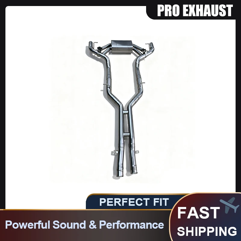 

PRO Customized 304 Stainless Steel Catback Exhaust Muffler Car System for Benz AMG GT GTS 4.0T Valvetronice Exhaust Pipes