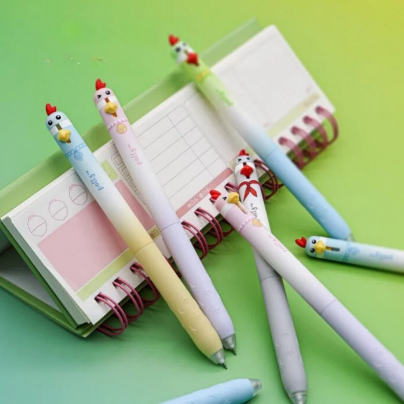 

36pcs/lot Creative Parrot Press Gel Pen Cute 0.5mm Black Ink Neutral Pens Gift Stationery Office School Supplies