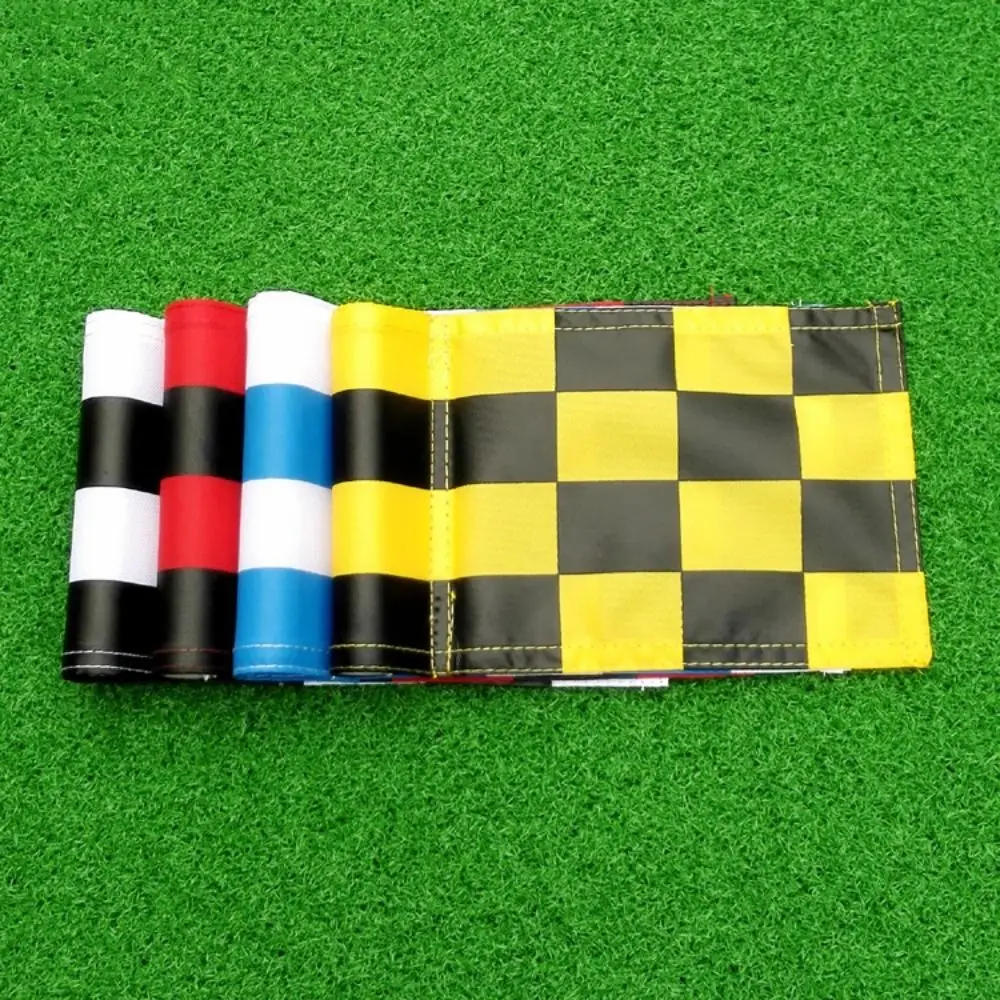 

Training Aids Golf Course Flags Outdoor Sign with Tube Putting Green Flags 18 X 12cm 420D Nylon Hole Pole Cup Flags Backyard