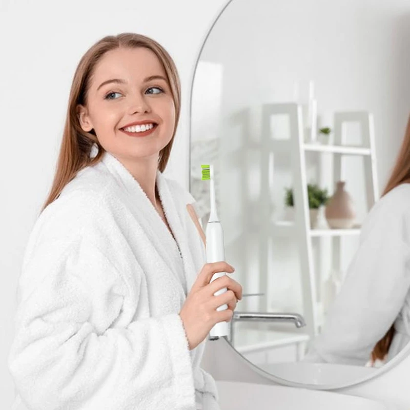 Jeenk فرشاة الأسنان الكهربائية استبدال رؤساء رؤوس فرشاة الأسنان الكهربائية 6 قطعة/المجموعة ل JK-Y05 رئيس مجموعات فرشاة الأسنان