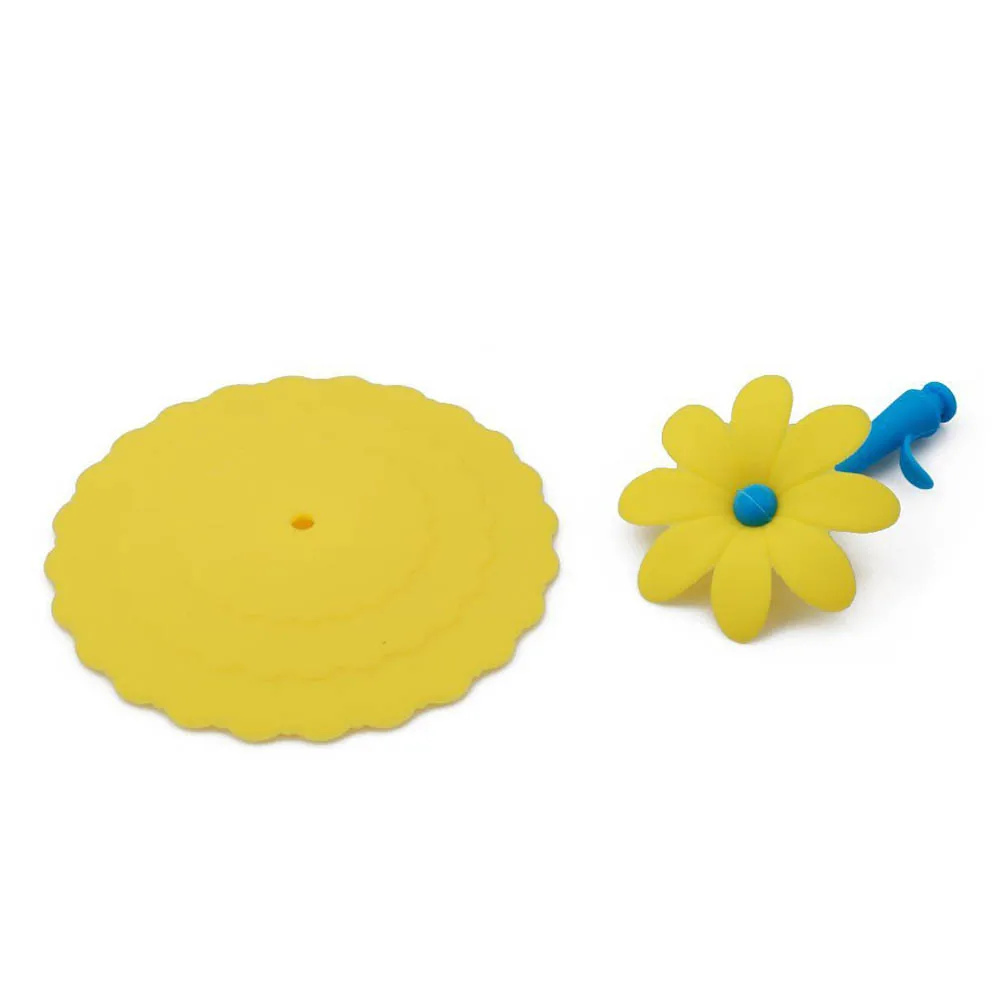 

5pcs Silicone Cup Lids Leak-Proof Suction Seal Reusable Candy Color Mug Covers Dust Proof Food Grade Set Of 5 For Home Office