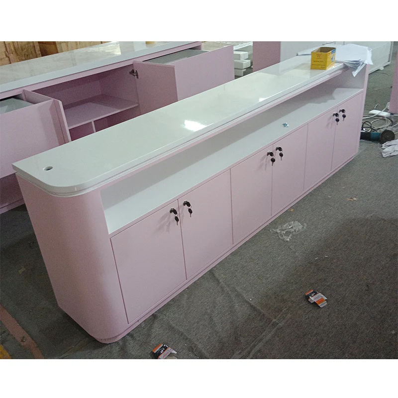 

Customize.Luxury Cosmetic Shop Interior Design Makeup Display Cabinet With Waterproof Beauty Supplies Store Skin Care Showcase