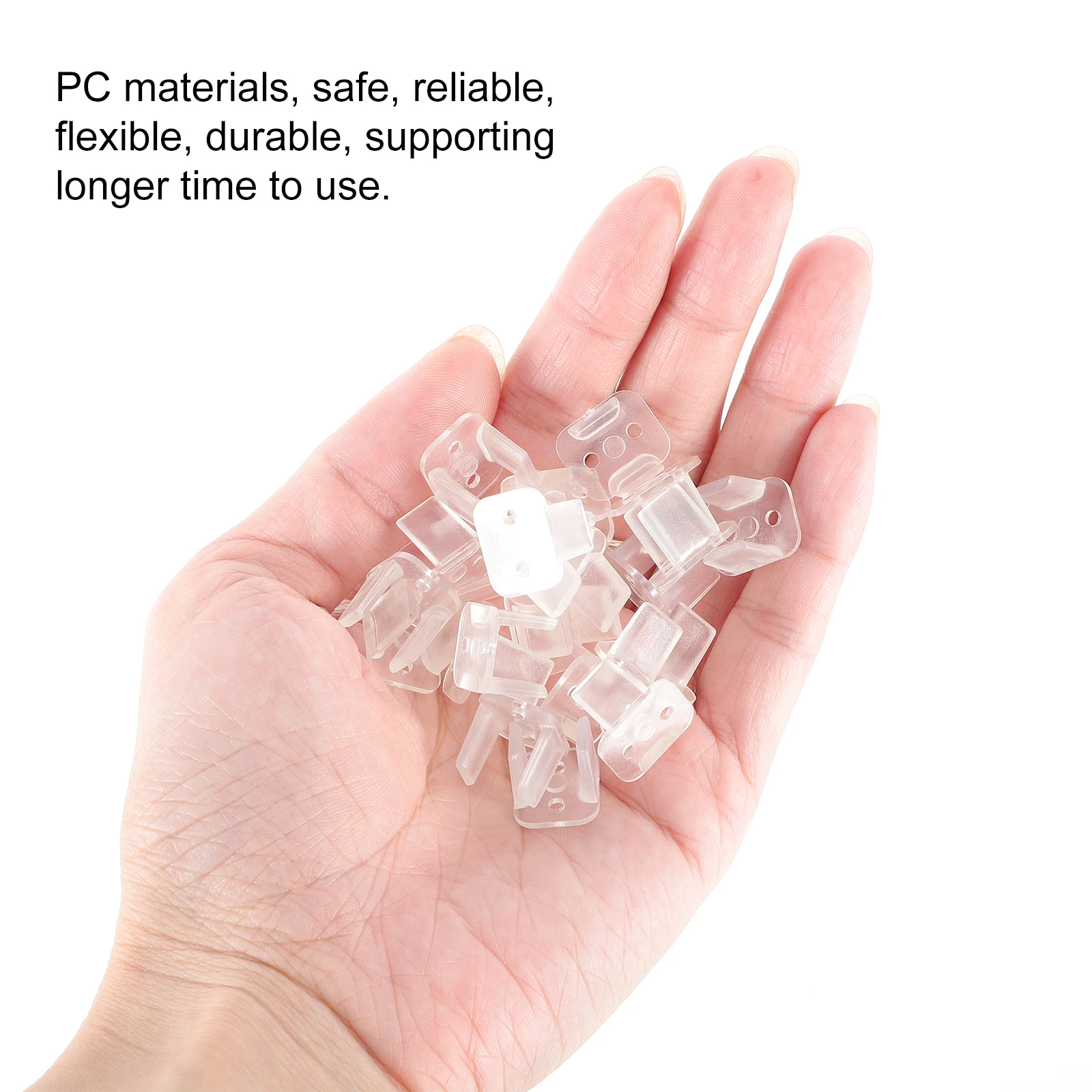 

100 pcs Led Light Strip Transparent Fixing Mounts For Secure Installation Durable Pc Material Clips Lamp Strip Clips