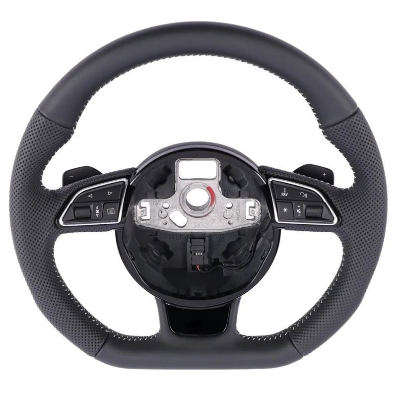 For Audi's new genuine leather steering wheel, with multi-function buttons and paddle shifters, directly supplied by th