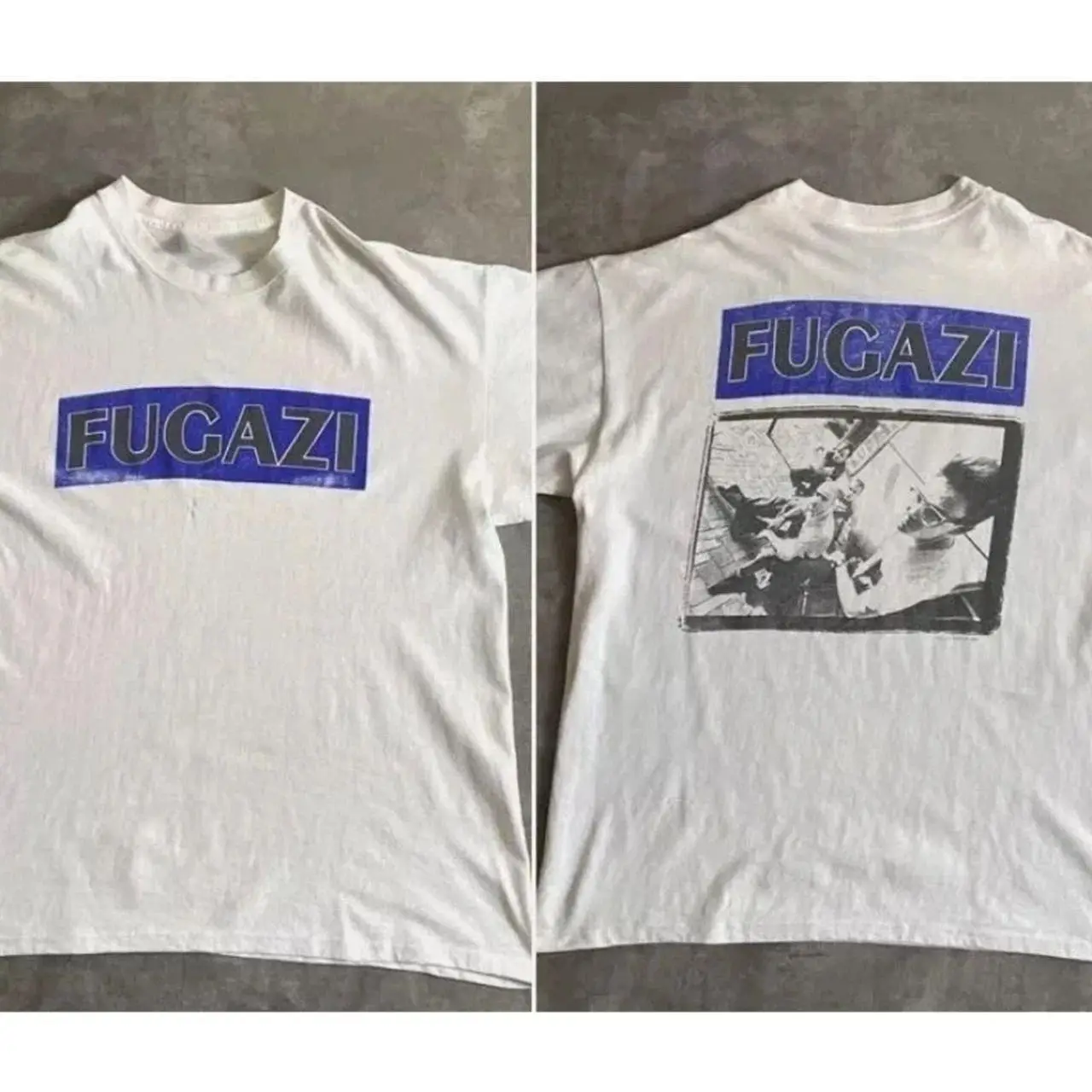 Fugazi Band T Shirts Classic Style Short Sleeve Rock Punk T Shirts Casual Loose Print Streetwear Vintage Y2k T Shirts Unisex
