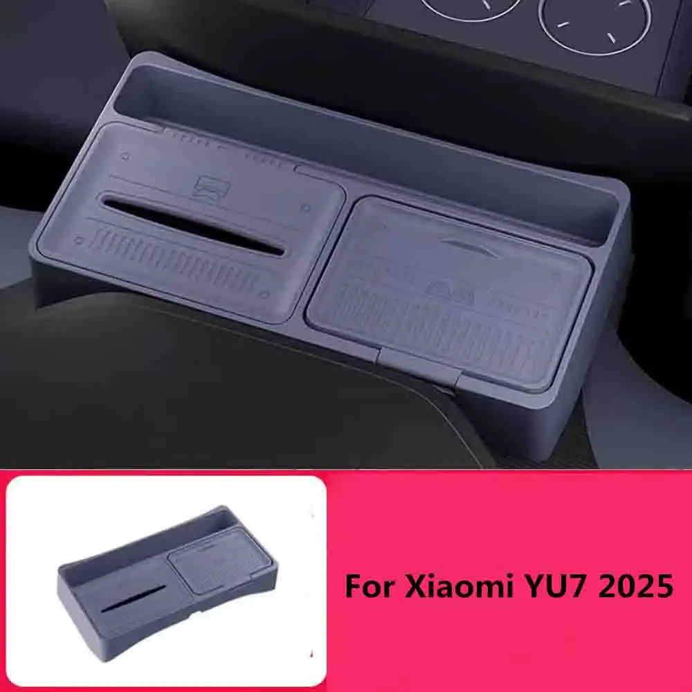 

Fit For Xiaomi YU7 2025 Screen Rear Storage Box Car Tissue Box Storage Special Automotive Interior Accessories