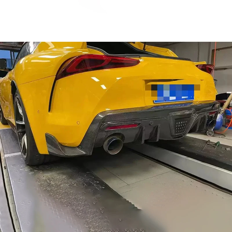 ألياف الكربون المصد الخلفي الشفاه الناشر لتويوتا GR Supra A90 A91 MK5