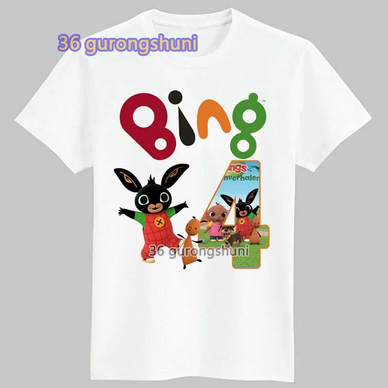 Cartoon t Shirt For Girls Tshirt children clothing bunny Girl t-shirts Kids Clothes Short Sleeve Boys Rabbits Graphic t Shirts