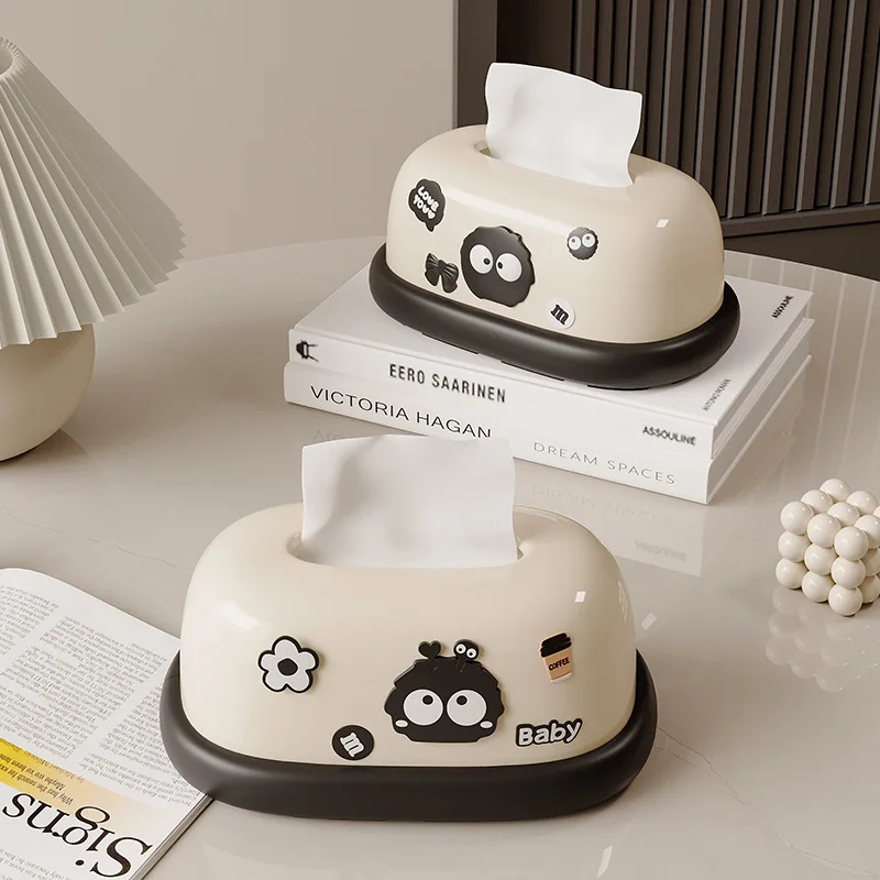 

Household Creative Spring Lovely Napkin Box Suitable for Living Room Bathroom Dresser Office Tissue Storage