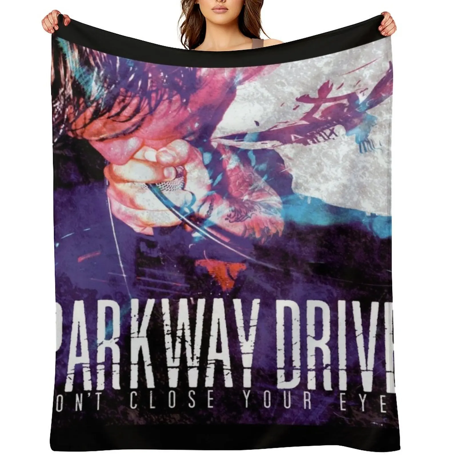 

Dont close your eyes Throw Blanket christmas decoration Cute Plaid Blankets Sofas Of Decoration halloween Blankets