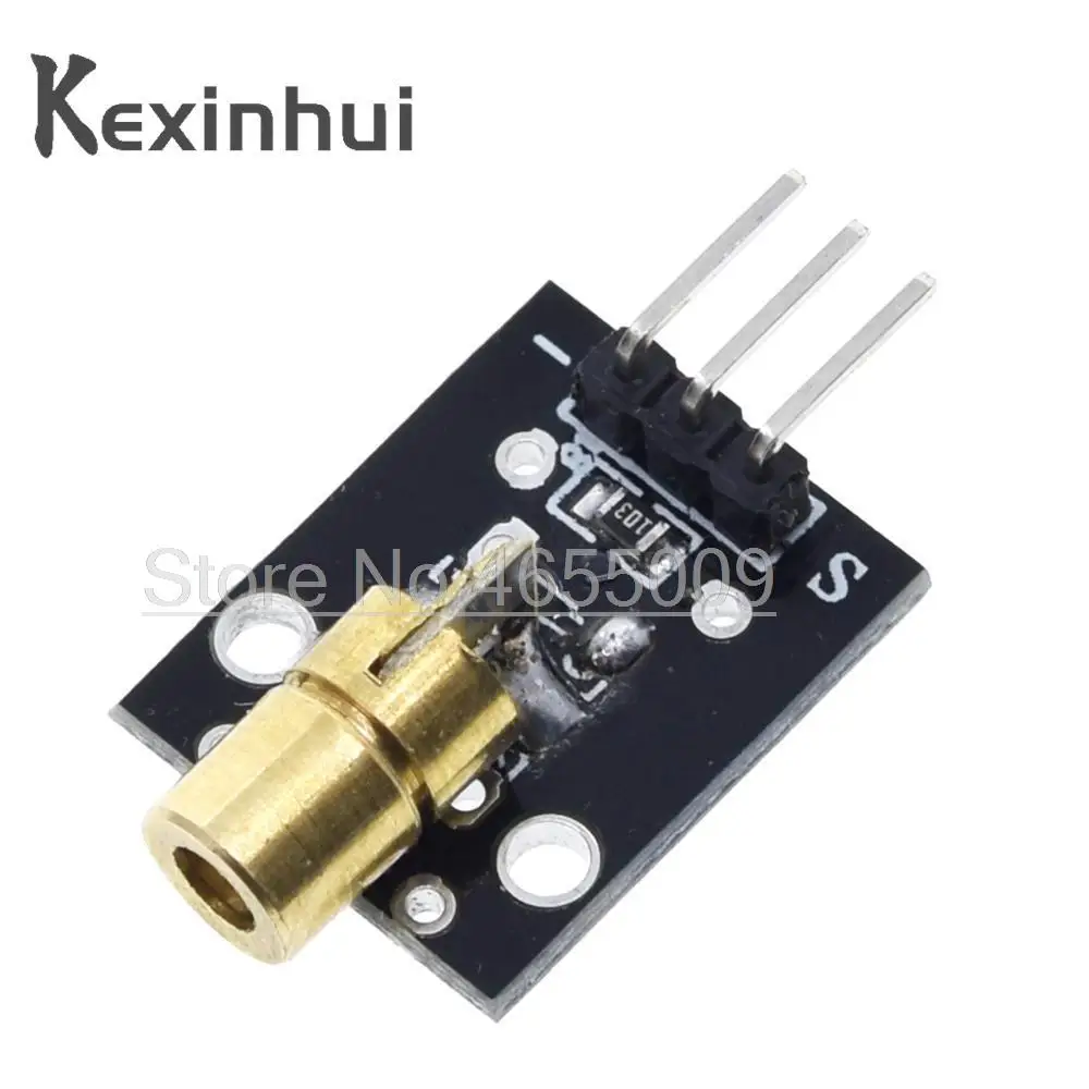 KY-008 3pin 650nm Red Laser Transmitter Dot Diode Copper Head Module for arduino DIY Kit