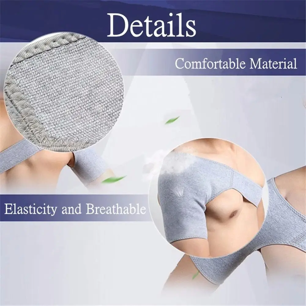 

Breathable Shoulder Strap Support Compression Wrap Sleeve Sports Shoulder Protective Light Grey S-XL Shoulder Brace Men Women