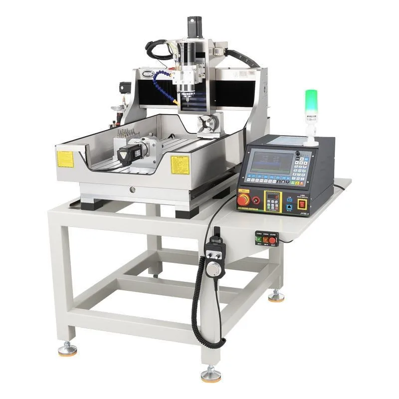 CNC numerical control engraving machine, small automatic tool changing three-dimensional four-axis square rail engraving machine