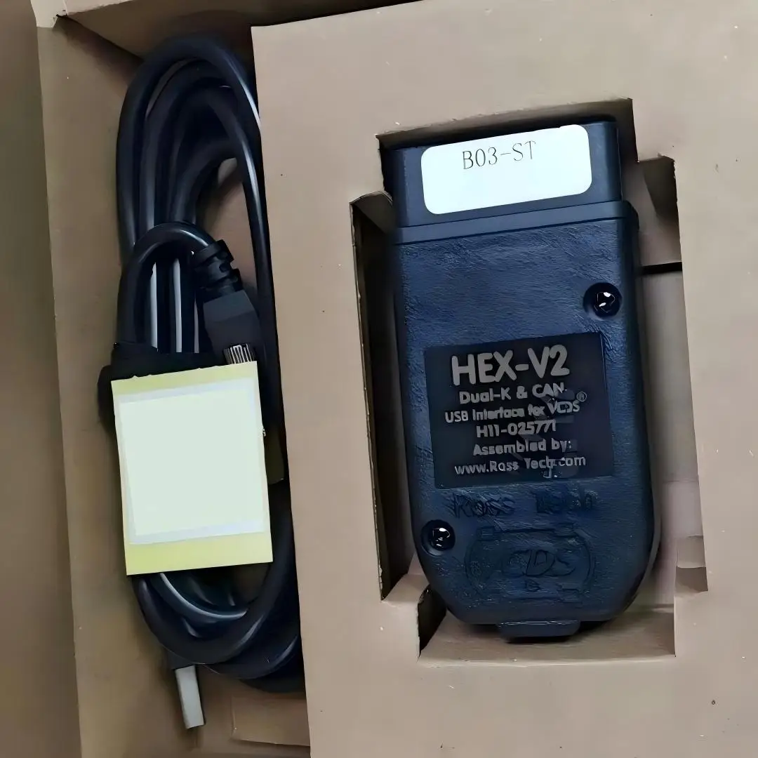 OBD2 USB Car Diagnostic Cable Compatible With HEX‑V2 Online Update V25.3 Multi‑Language VAG Interface for VW Audi Seat Skoda