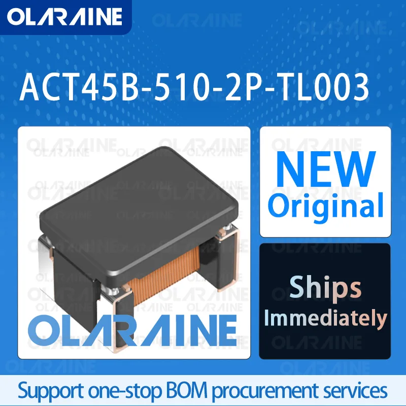 20/50/100 Uds ACT45B-510-2P-TL003 1812 Chip IC Original estancos/filtros de modo común inductancia de 2 canales 51 uH impedancia 2,8 kOhms