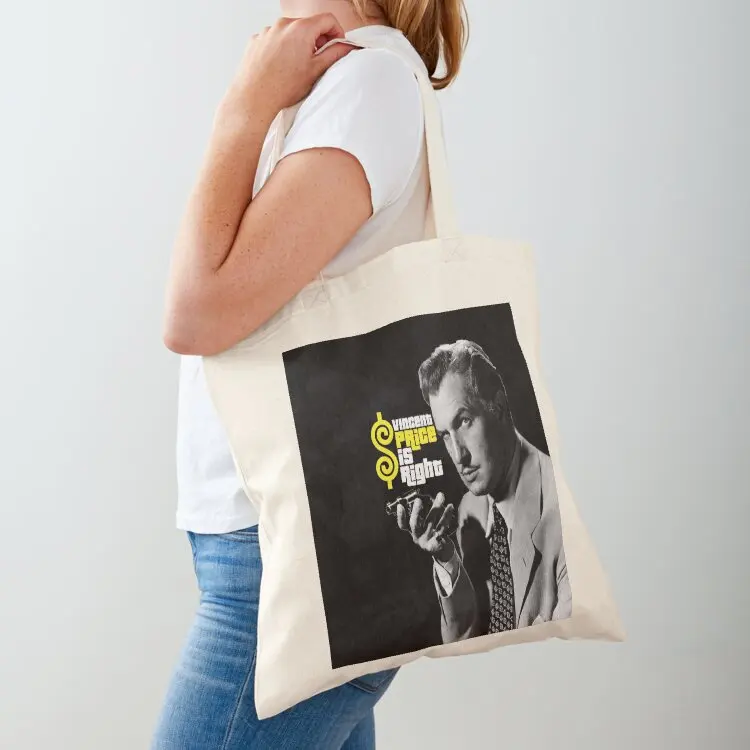 

Vincent Price is Right Tote Bag Women's shopper bag tote bags cloth bags personalized tote custom canvas bag