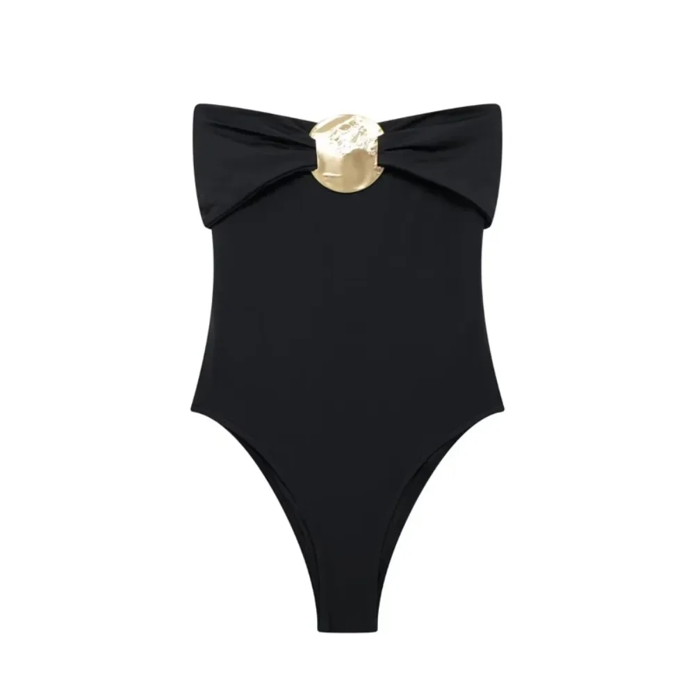 

2025 Summer New Strapless Bodycon Body Woman Jumpsuit Top Off Shoulder Bodysuit Women Backless Sexy Women's Bodysuits
