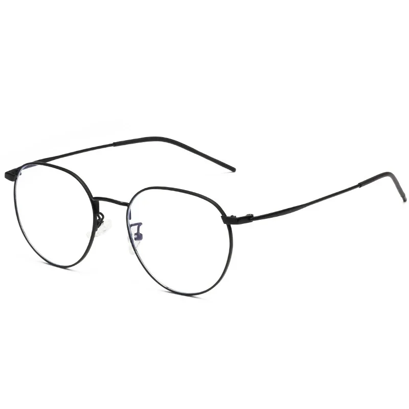 

metal frame glasses blue light protection men black gold computer round frames eyeglasses prescription woman dropship