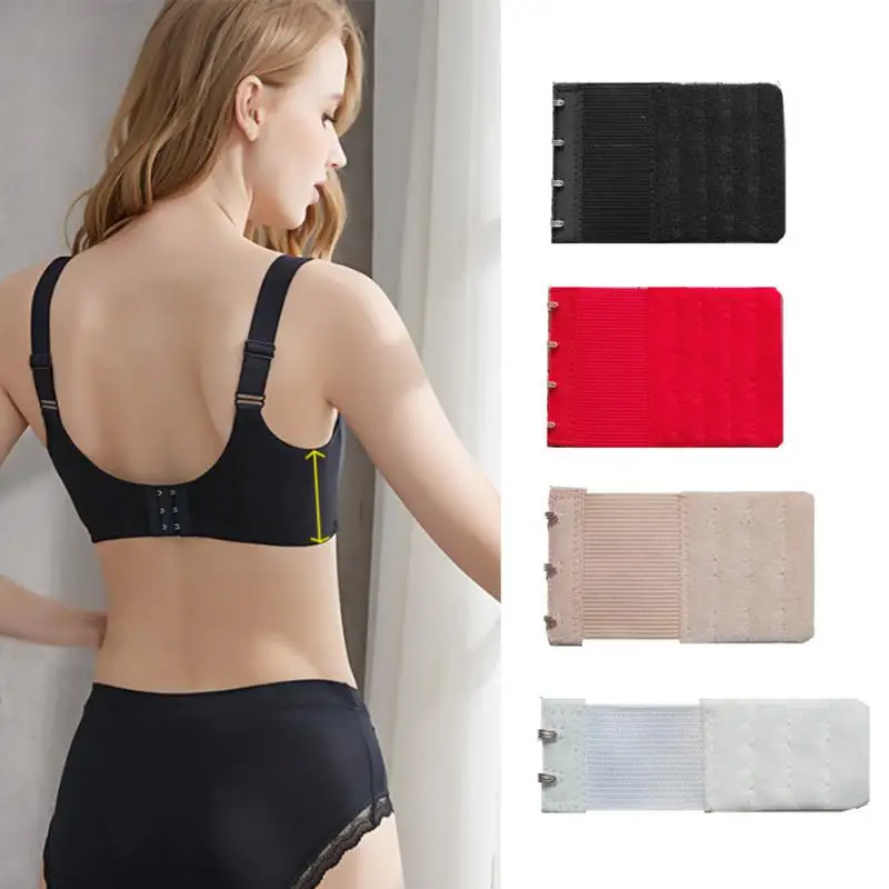 1Pc Underwear Extension Buckle Elastic 3 Rows 2-button 3-button 4-button Bra Adjustment Back Buckle Elastic Extension Buckle