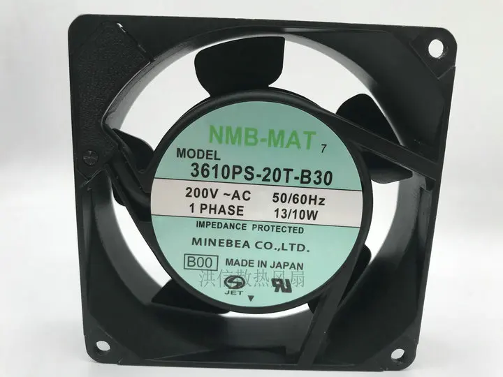 

Free shipping original NMB 3610PS-20T-B30 200V 13/10W 92 * 92 * 25 aluminum frame AC fan