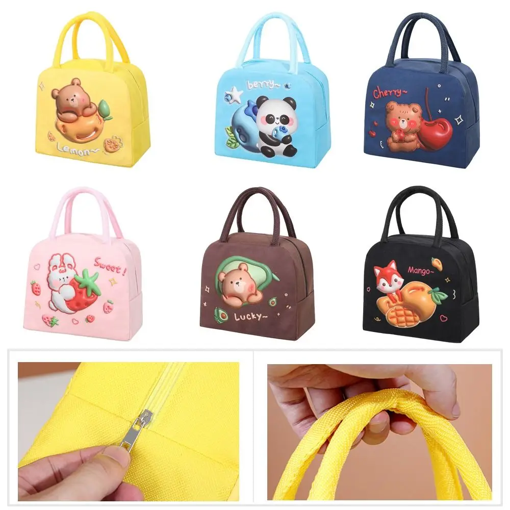 

Food Storage Lunch Box Cartoon Thickened Waterproof Insulation Bag Large Capacity Tote Bag Kid