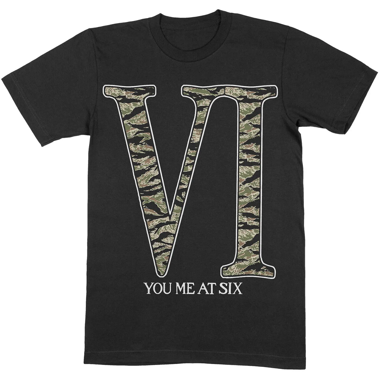 You Me At Six T Shirt Camo Vi