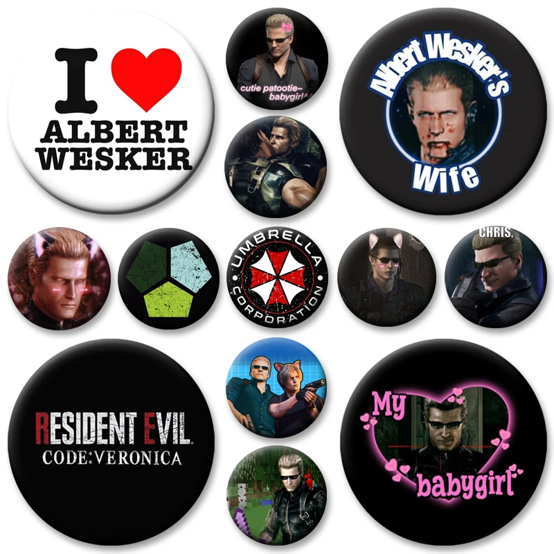 Круглые-креативные-броши-Альберт-Уэйкер-с-розовым-бантом-kawaii-мягкие-булавки-на-пуговицах-изысканный-значок-ручной-работы-для-рюкзака-аксессуары-подарки